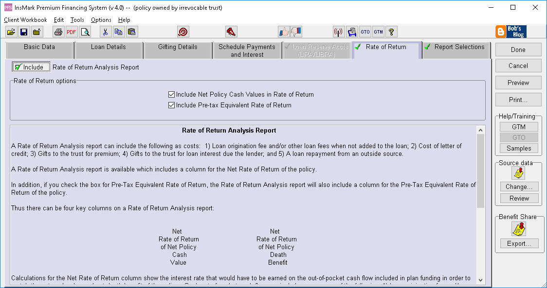 Premium Financing - Sample Input Screens | InsMark